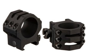 Weaver 99693 Picatinny Six-Hole 30mm Medium Black Aluminum Mounts