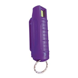 1/2 Oz. Pepper Spray W/Hard Case & Key Ring- Purpl