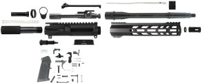 TacFire SSPK556LPK10 5.56x45mm NATO AR-Pistol Kit Black Steel