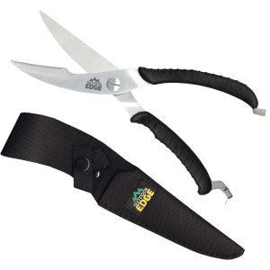 Outdoor Edge SC100 Game Shears 3.5" Stainless Steel Black w/Nylon Sheath