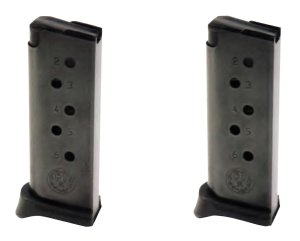 Ruger LCP 380 ACP 6 Rd Black Finish 2 Pack