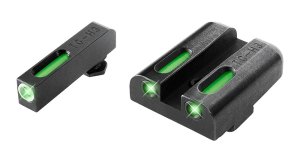 GSM Outdoors TG13GL2A CNC Steel Tritium Fiber Optic Sights
