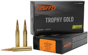 HSM Ammunition Trophy Gold 25-06 Rem 115gr Berger VLD 20 Rounds Rifle