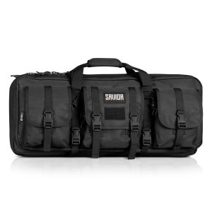 Savior Equipment American Classic Double Rifle Case Black 28 600D Polyester RB2812DGV1BK