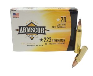 Rock Island Armory Armscor .223 Rem 55gr PSP BT 20rd Box Ammo