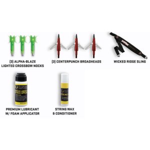 Wicked Ridge WRA1125 Ready-to-Hunt Kit with Nocks, Broadheads, Sling