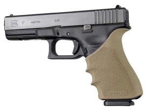 Hogue HandALL Beavertail Grip Sleeve FDE Elastomer Cobblestone
