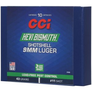 CCI 3790B Hevi-Bismuth 9mm Luger 53gr Pest Control Ammo 10/Box