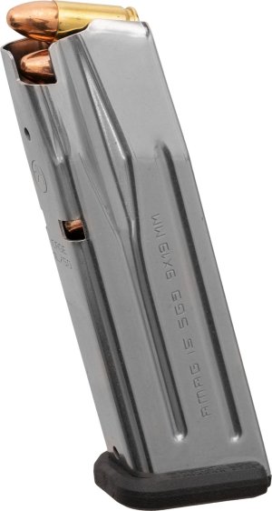 Magpul MAG1464SST 15rd 9mm Sig P320 Silver Stainless Steel Magazine