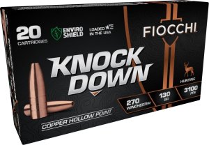 Fiocchi 270CHA 270 Winchester 130 Grain Hollow Point 20 Rounds