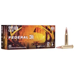 Federal Premium Fusion .223 Rem 62 Grain Soft Point 20 Box F223FS1