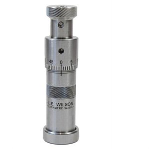 L.E. Wilson S24-3WN Stainless Steel Bullet Seater Die with Micrometer 243