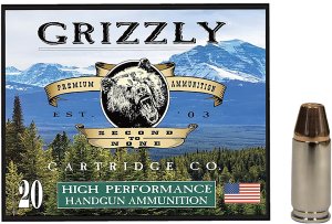 GRIZZLY GC9+P+CM7 9mm+P 124gr Full Metal Jacket Flat Point 20rd Box