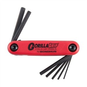 BONDHUS GORILLA GRIP Metric Hex Wrench Set 7-Piece 1.5mm-6mm