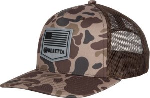 Beretta Trucker Cap Brown Duck Camo Mesh Back BC045T1675085W