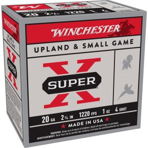 Winchester X204 20 Gauge 2.75 in 1 oz #4 Shot 1220 fps 25 Rounds