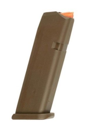 Glock 47459 G17 17rd 9mm Luger Magazine Flat Dark Earth Polymer