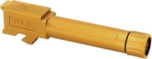 True Precision TP-G26B-XTG Threaded Gold Barrel for Glock 26 Gen 1-5