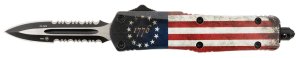TEMP Templar SBRF431 Betsy Ross Flag OTF Dagger Part Serrated