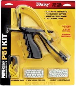 Daisy P51 Slingshot Kit Wrist Support Surgical Tubing Release Pouch