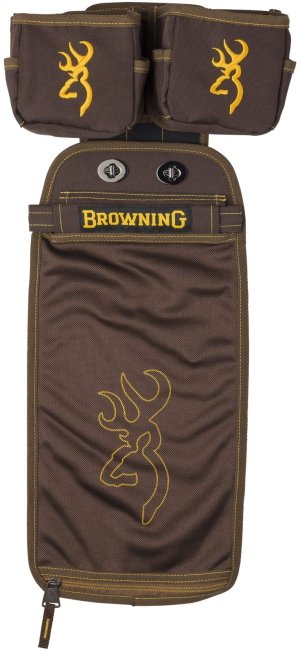 Browning Comp Series Collection Shell Pouch - Brown/Gold Ripstop - Modular MOLLE Platform - Large Fired Hull Pouch