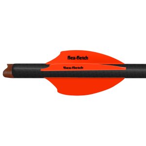 Flex Fletch SK2 Vanes Blaze Orange 2" 100 Pack Durable No Flutter