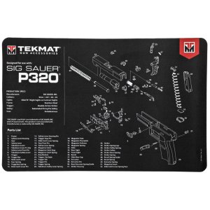 TekMat 11x17 Gun Cleaning Mat Sig Sauer P320 11"x17"