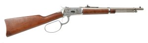 Heritage H92044189-EN2 .44 Mag 18In 8rd SS Hardwood Engraved