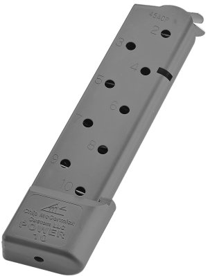 CMC Triggers Power Mag 1911 .45 ACP 10 Round Black Stainless Steel