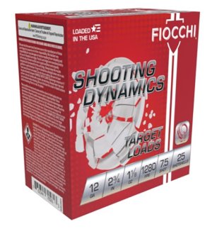 Fiocchi 12SDHV75 12ga 2-3/4" 1-1/8oz #7.5 Target Loads 1280FPS