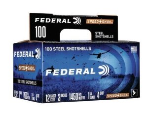 Federal Premium Speed-Shok 12 Gauge 3" 1-1/4 oz #4 Shot 100/Box