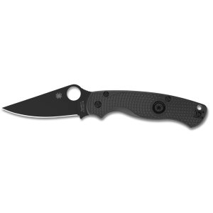 Spyderco C81PBBK2 Black Lightweight Tactical Knife
