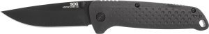 SOG SOG-13-11-01-43 Adventurer LB 3.5" Drop Point Blade Blackout