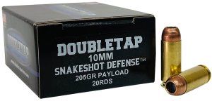 DoubleTap 10MMSS20 Snake Shot 10mm Ammo 20/Box 50/Case Brass