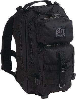 Bulldog BDT410B Compact Tactical Backpack Black 18x10x10 MOLLE