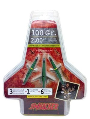 Swhacker Broadhead 2-Blade 100Gr 2" CUT 3/Pk SWH00207
