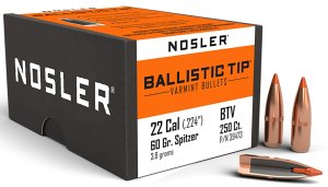 Nosler 39473 Ballistic Tip .22 Caliber 60 Grain 250 Count Varmint Bullet