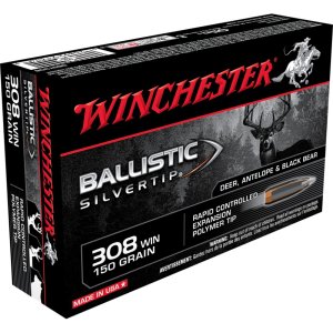 Winchester Ammo SBST308 Ballistic Silvertip 308 Win 150 gr Rapid Controlled Expansion Polymer Tip 20 Per Box/ 10 Cs