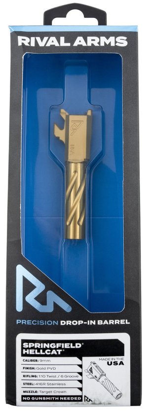 Rival Arms RA-RA20H101E Springfield Hellcat 9mm Gold PVD Barrel