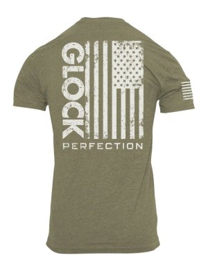 Glock AP96399 PERFECTION FLAG TEE L GRN