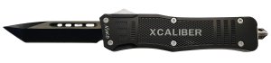 Xcaliber 45 ACP Large OTF Tanto 3.80in Black 440C Steel Blade