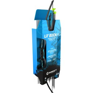 Barnett BAR30007 Lil' Buck Recurve Combo Blue 12lb Draw, 17" Length