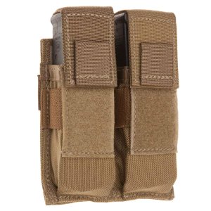 Tac Shield T3602CY Double Pistol Pouch Coyote 1000D Nylon MOLLE