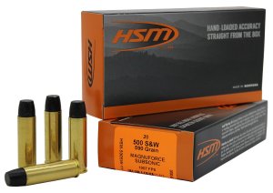 HSM 500SW11N 500 SW Magnum 20Rd Hard Cast Subsonic