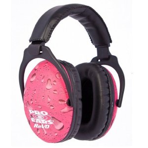 Pro Ears PE26UY016 ReVO Passive Earmuffs 26 dB Black/Pink Rain Youth