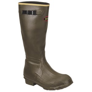 Lacrosse 266040-10 Burly Waterproof Boots, Green, Size 10, 18" Height