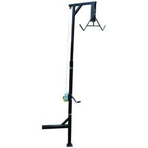 HME HME-HH Truck Hitch Game Hoist, 6.5'-9' Adjustable, 360 deg Pivot, 400
