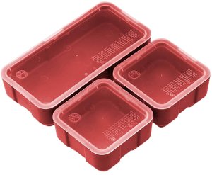 Magpul MAG1389RED DAKA Storage Bin Red Polymer with Transparent Lid
