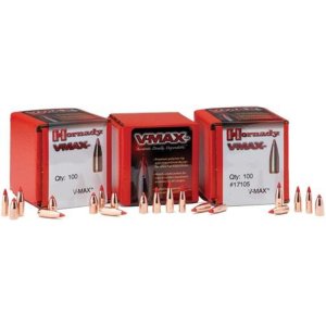 Hornady V-Max 22 Caliber .224 60 Grain Polymer Tip Bullets 100 Count