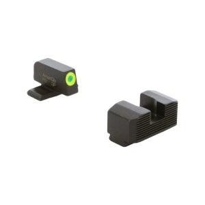 AmeriGlo SA-534 Tritium LumiGreen Front Black Serrated Rear Sights Hellcat